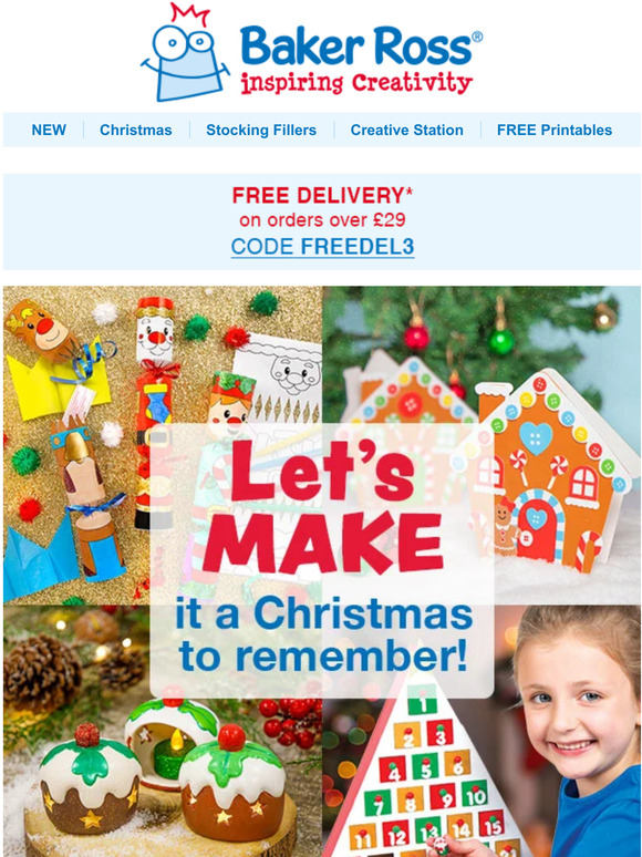 baker ross free delivery code 2018