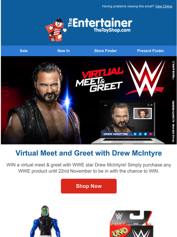 The Entertainer WIN a WWE Virtual Meet and Greet Milled