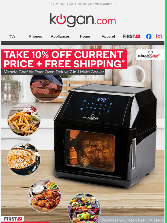 Miracle chef air fryer oven deluxe best sale