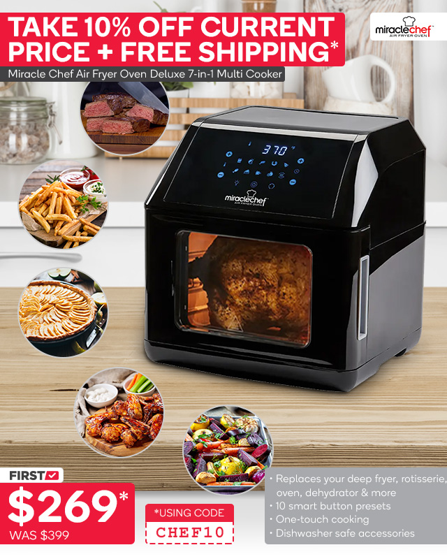 miracle chef air fryer oven