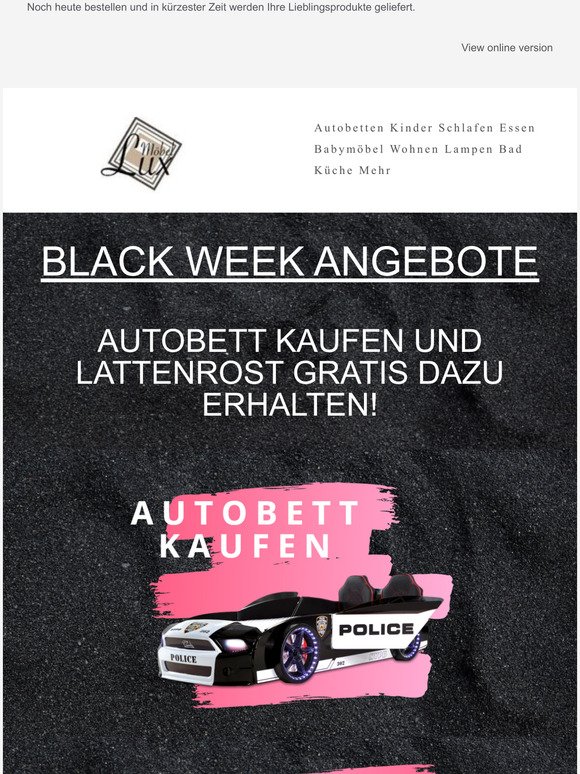 Black Week Angebote bei Möbel-Lux