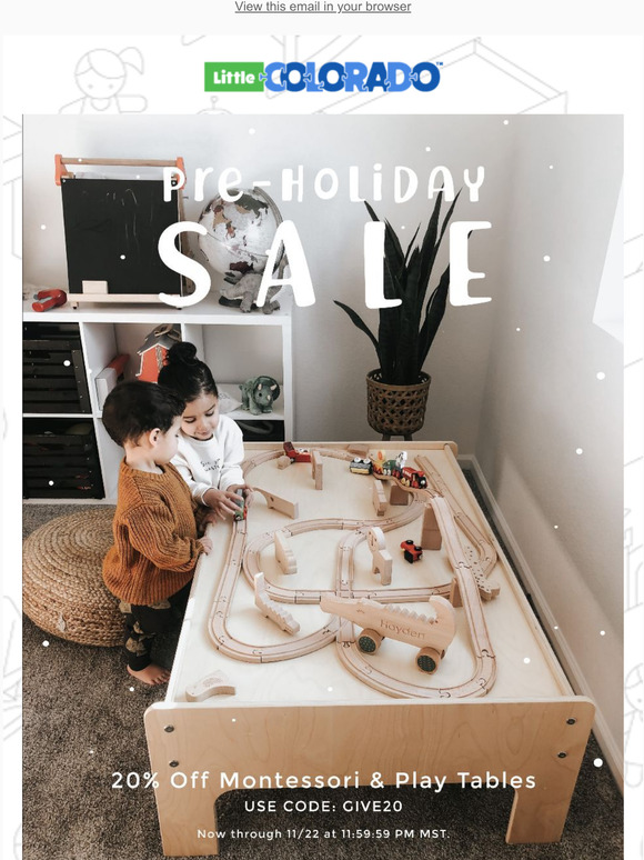 Early Holiday Deals - 20% Off Select Items