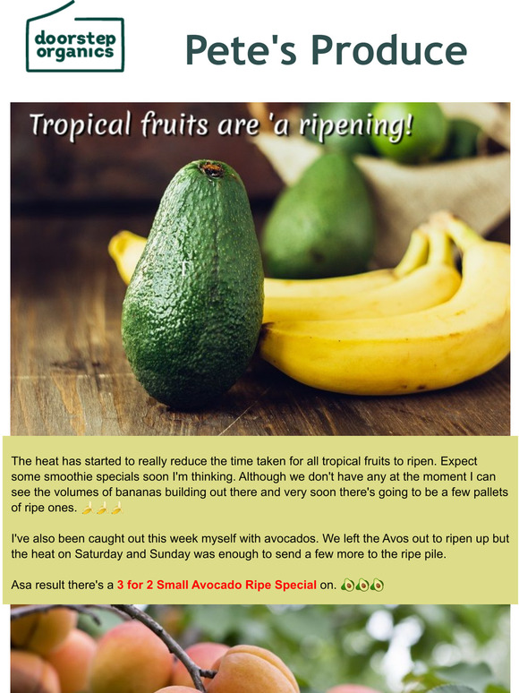 Doorstep Organics 🍎 Pete's Produce What's New Fresh and seasonal