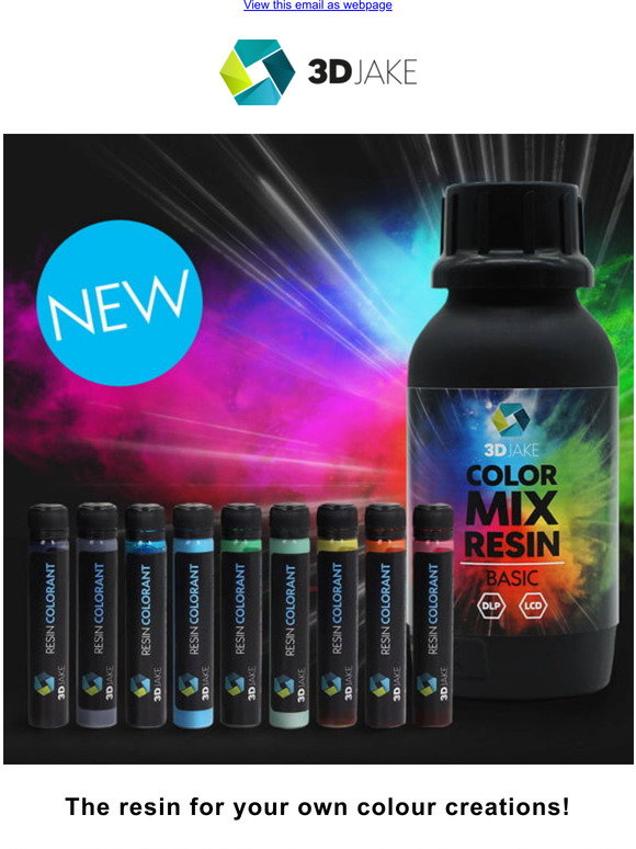 3DJake: NEW: 3DJake COLOR MIX Resin! | Milled