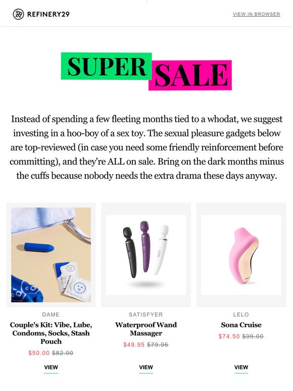 Refinery29 Shops Cuffing season is canceled sex toy deals are on