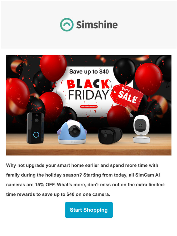 Get SimCam $40 OFF | Early Black Friday Sales