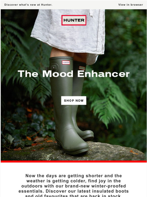 Hunter Boots: Something To Spark Joy 