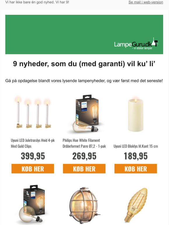 9 nyheder, som du (med garanti) vil ku’ li’