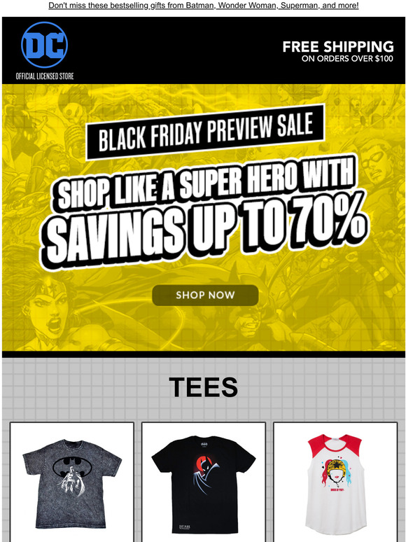Last Chance to save up to 70%, it's our Black Friday Preview sale!