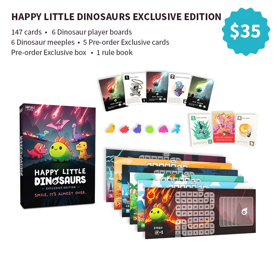Happy Little Dinosaurs Perils of Puberty Expansion Board Game Modern ...