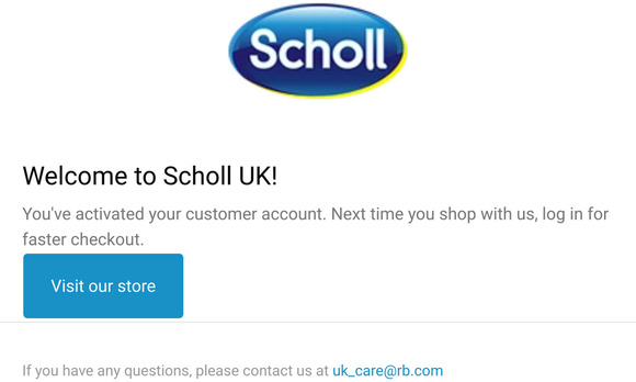 Customer account confirmation