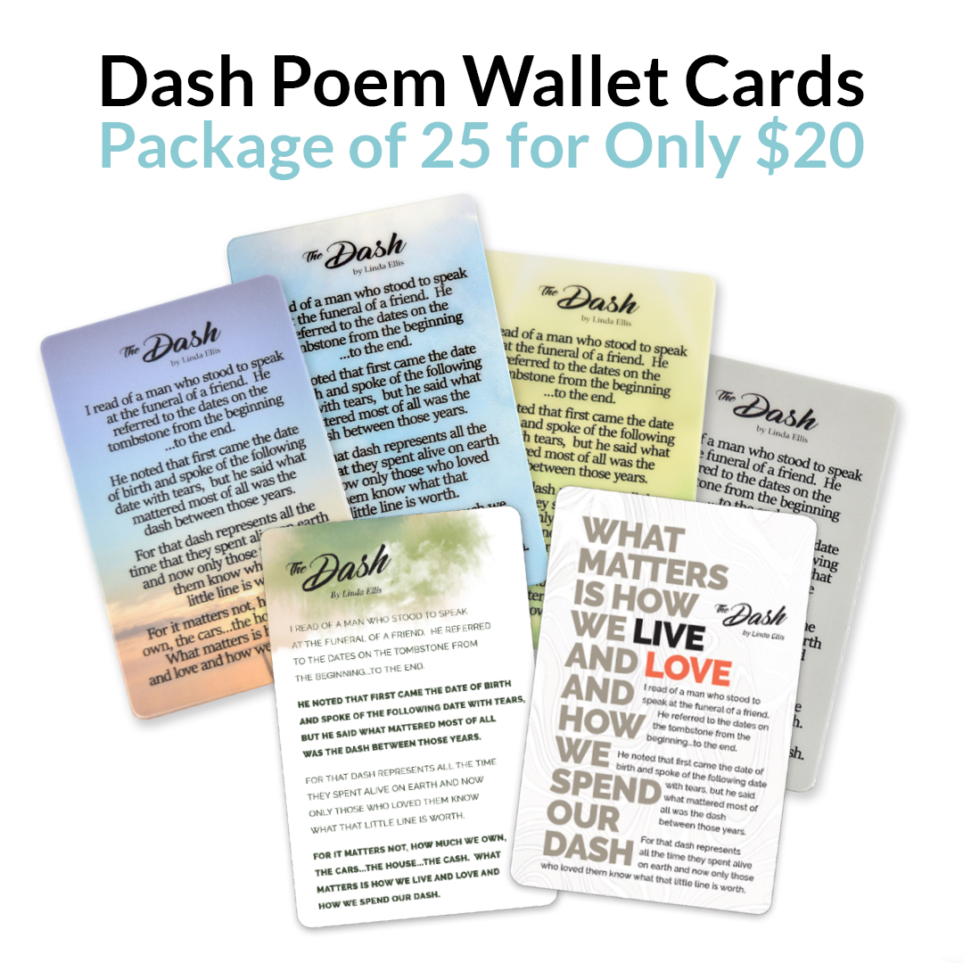 InspireKindness: SALE: Dash Poem Wallet Cards | Milled