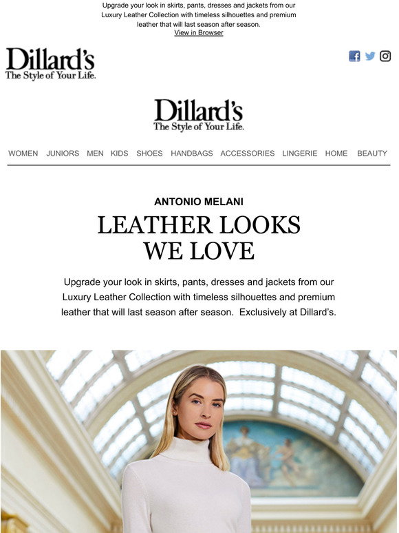 Dillard's: Antonio Melani: Leather Looks We Love | Milled Dillard's: Antonio Melani: Leather Looks We Love | Milled