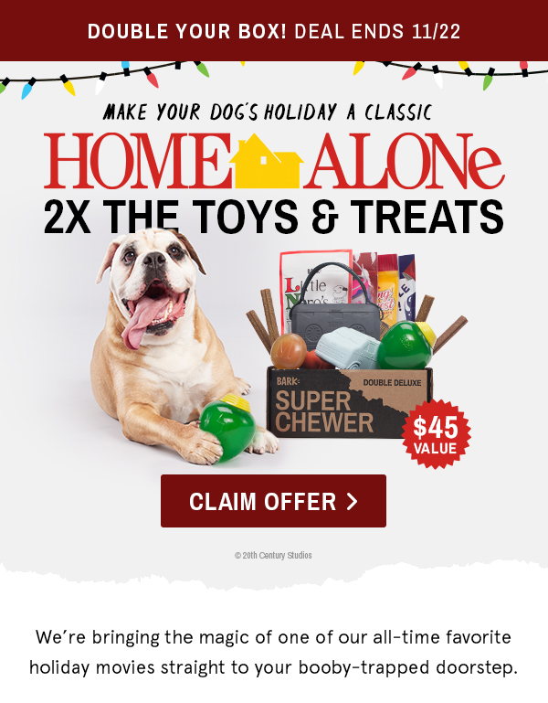 barkbox super chewer home alone