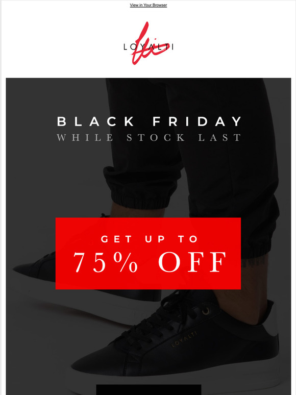 UP TO 75% OFF: While stock lasts!
