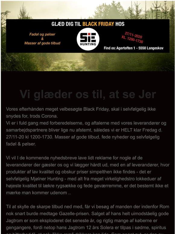 Leverandørbesøg på Black Friday