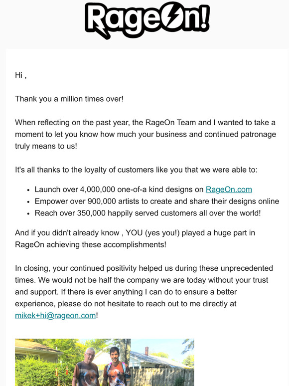 Letter From Mike!
