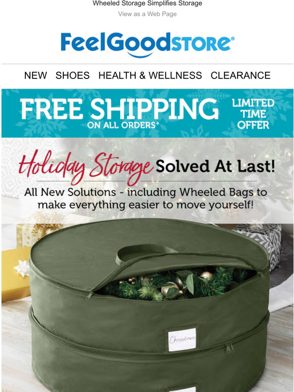 Feelgoodstore Holiday Storage Solved At Last! New Wheeled Containers