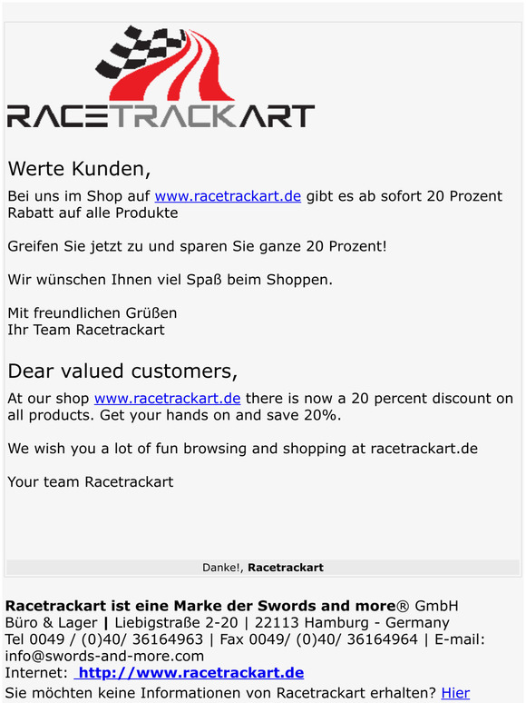 Black Week vom 20/11/2020 - 20% auf alles