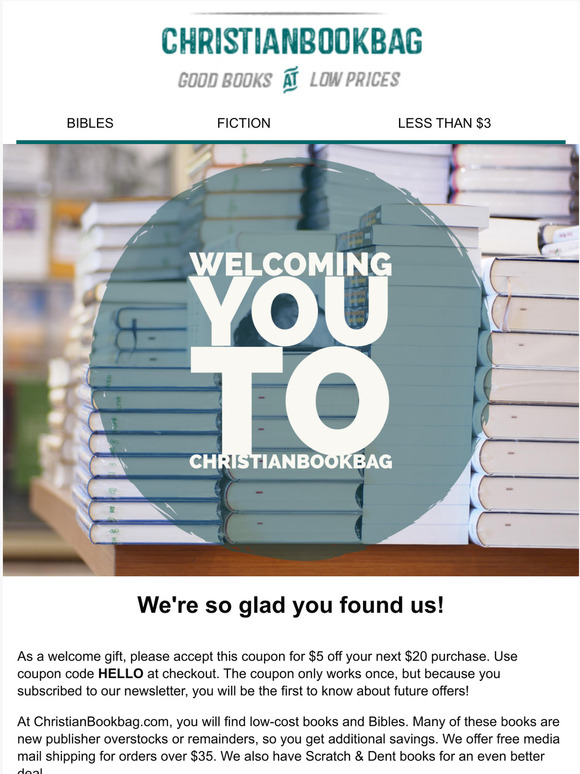 Christianbookbag Com Email Newsletters Shop Sales Discounts And Coupon Codes