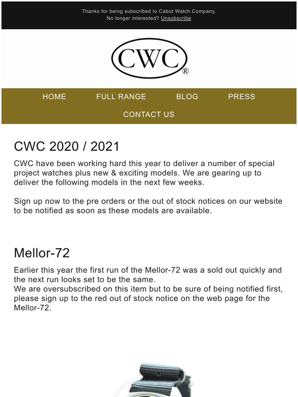 CWC heading into 2021