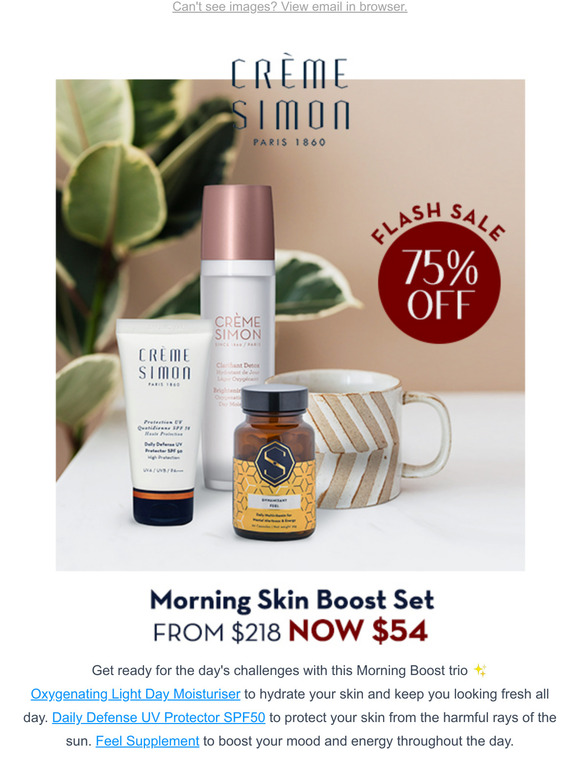[FLASH SALE] 3-Step Morning Boost Skincare for $54? Yes, please! 🙌