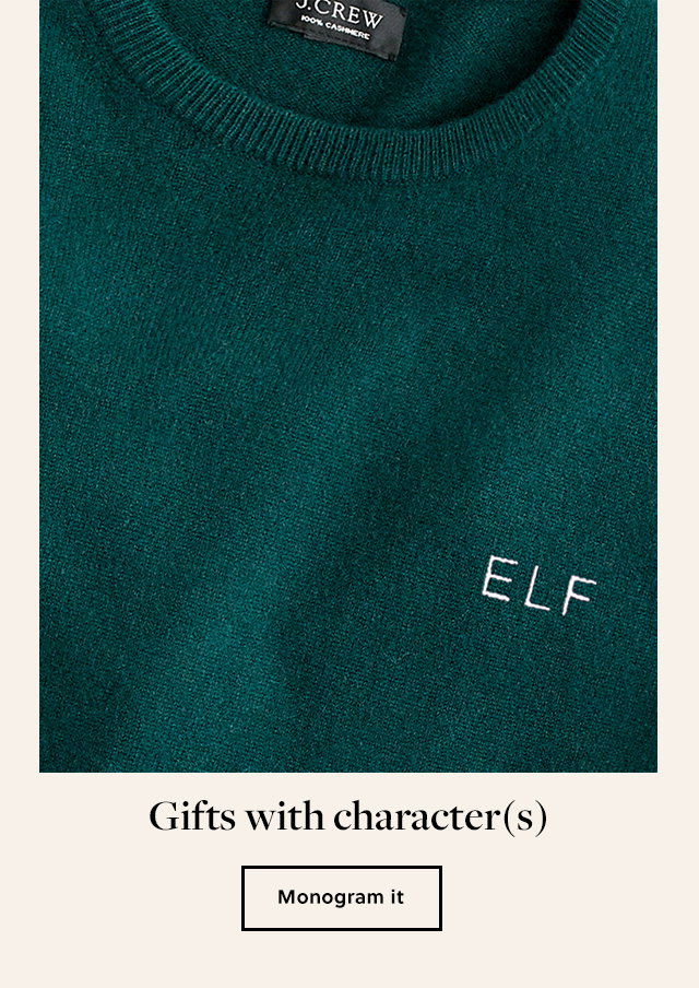 J.Crew: Not just regular cozy. EXTRA 