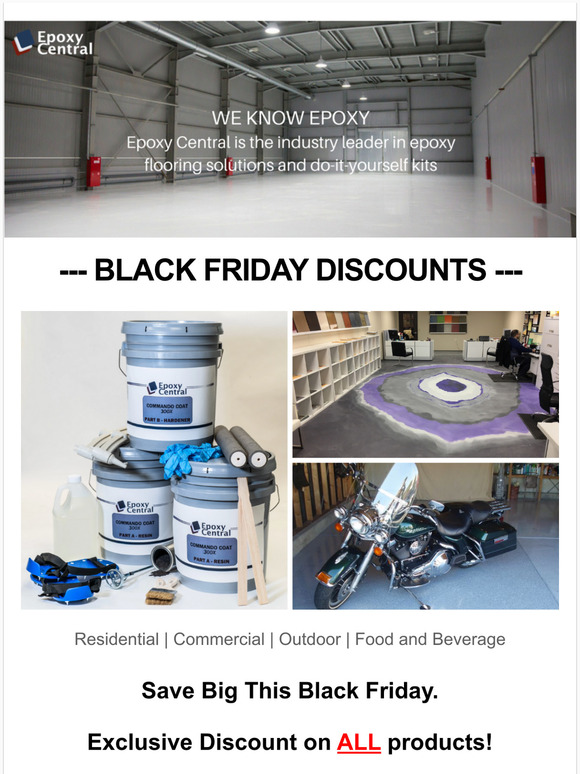 Black Friday Discount! 👉 15% OFF ALL Epoxy Systems!