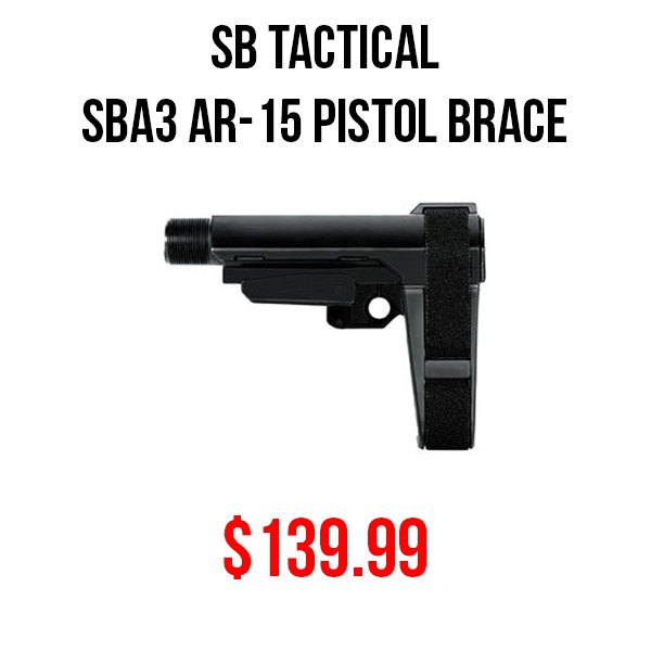 SB Tactical SBA3 AR-15 Pistol Brace available at Impact Guns!
