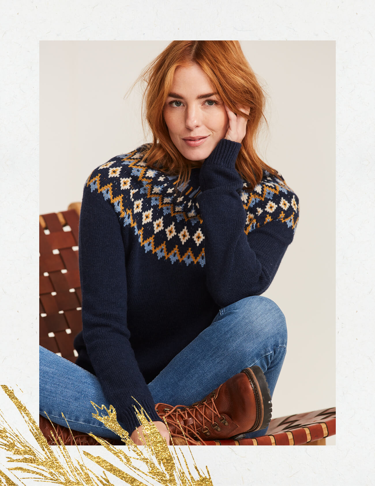 fat face fair isle jumper womens