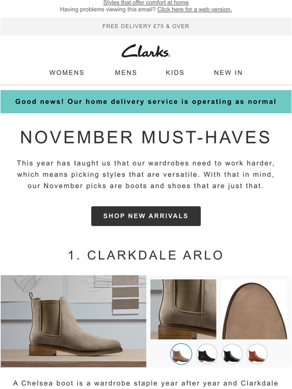 Clarks UK: Handpicked styles just for you | Milled