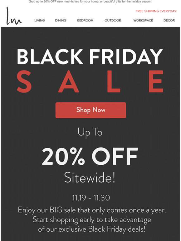 🔔 Blaaack Fridaaay Starts Now!🛒 Enjoy up to 20% OFF Sitewide