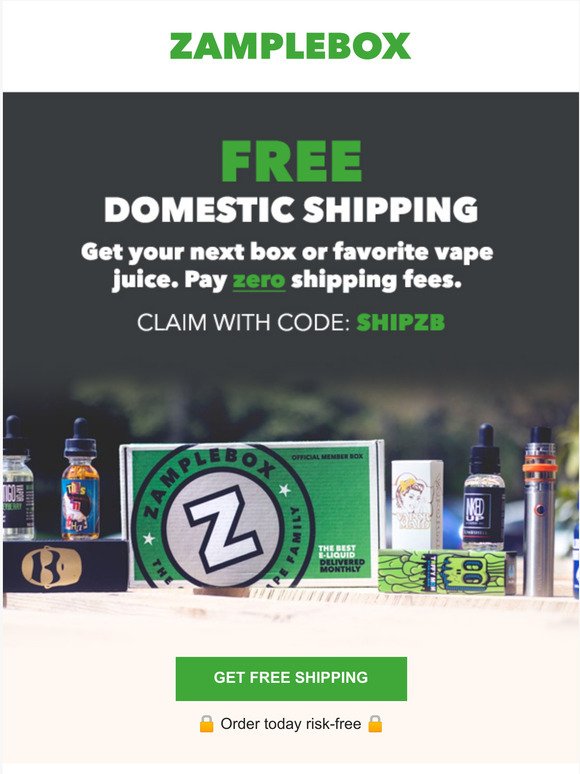 FREE Domestic Shipping for You