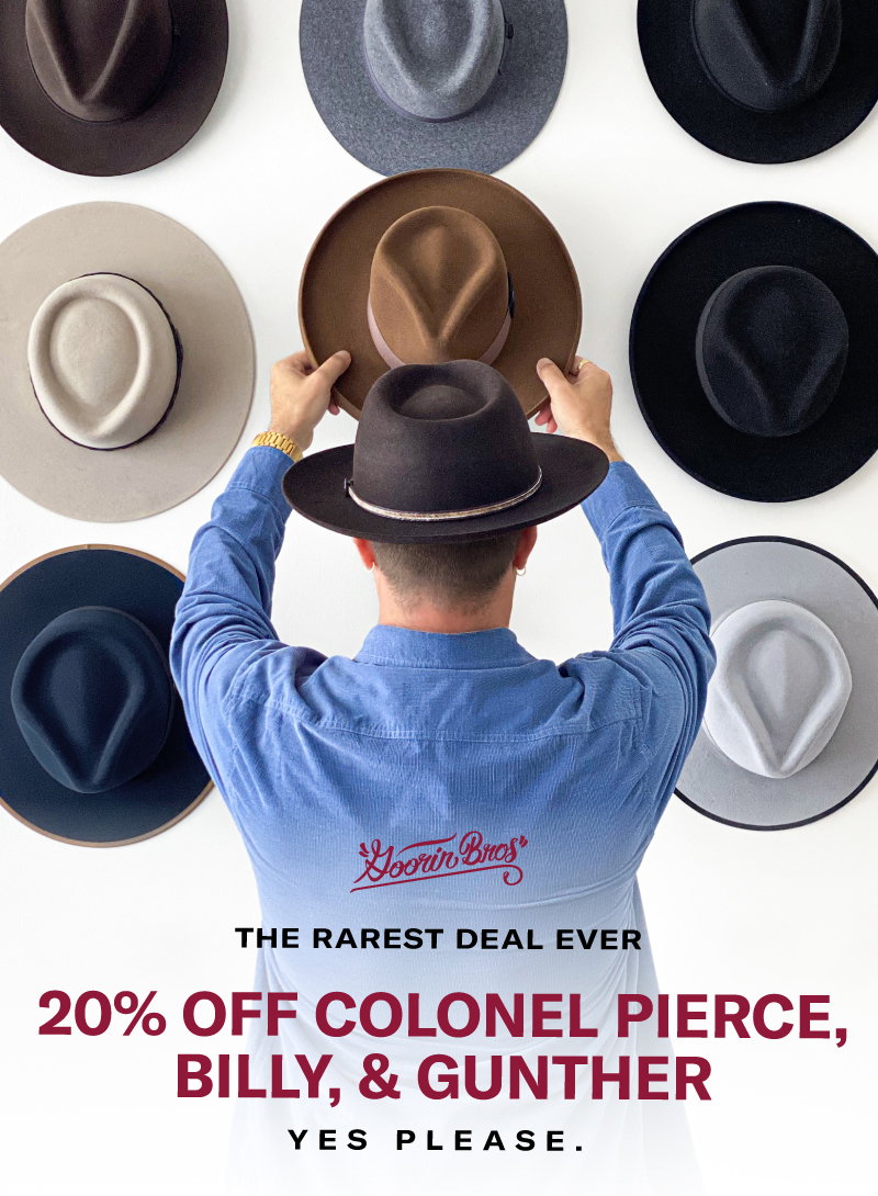 Goorin Bros.: The RAREST Deal Ever is 