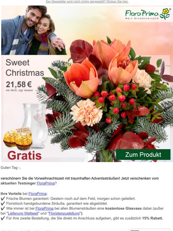 Featured image of post Floraprima Weihnachtsglanz : 9 floraprima gutscheincodes weihnachten für dezember 2020 auf allecodes !