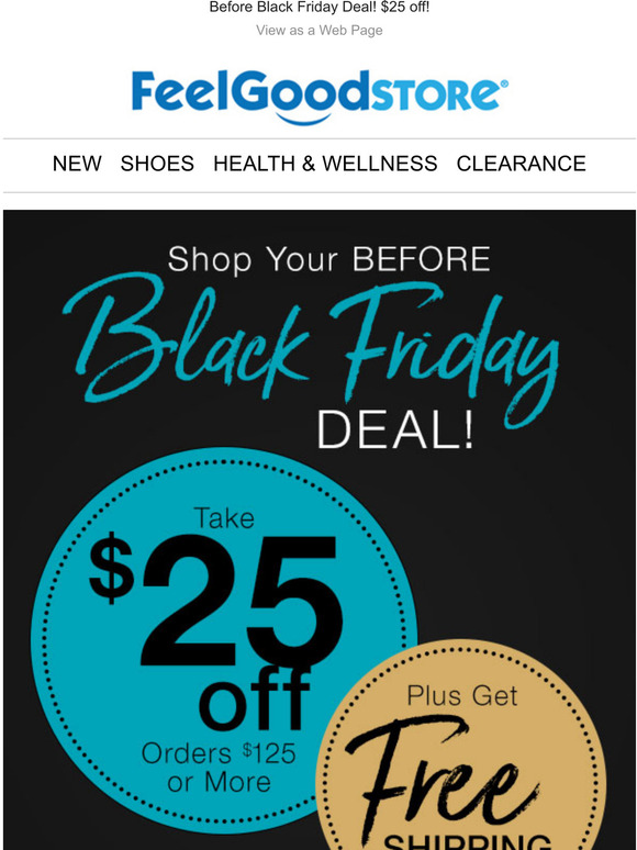 Feelgoodstore 🛑 Your Before Black Friday Deal 🛑 Take 25 off + SHIP