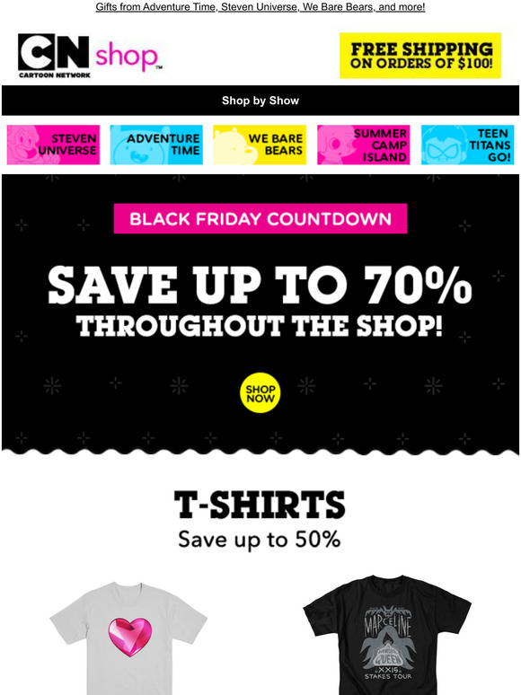 Save up to 70% during our Black Friday Countdown!