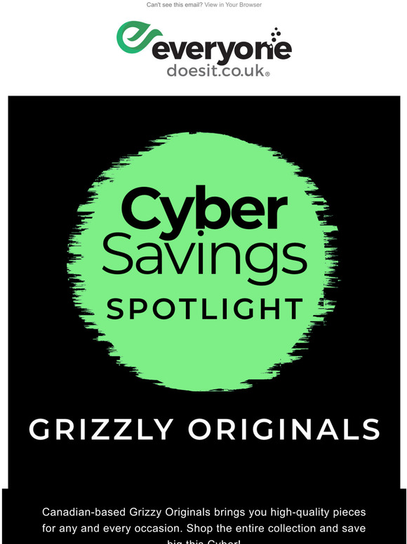 BIG Discounts on Grizzly Originals!