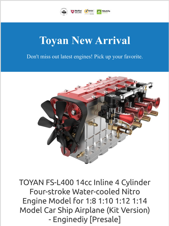 toyan engine l400 power