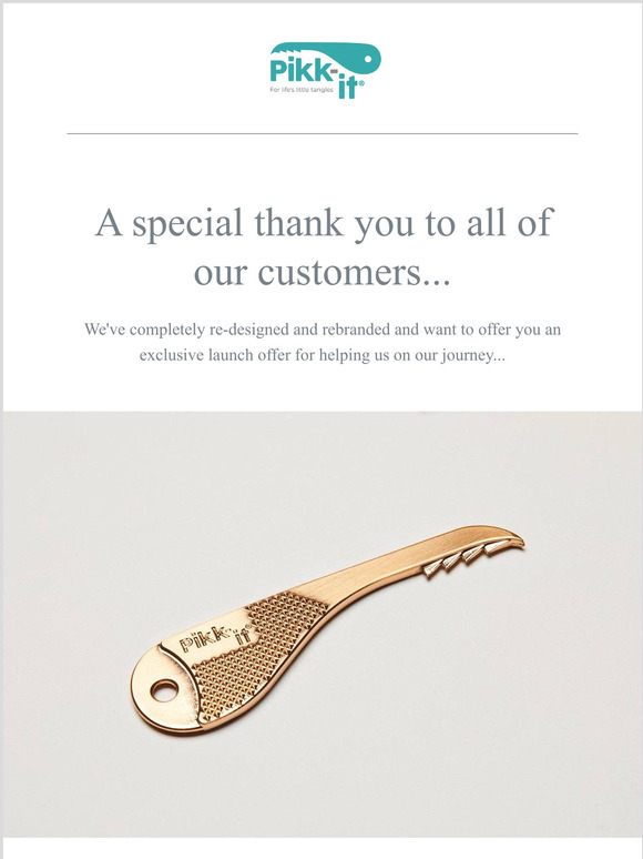 A very exclusive special offer to say thank you...