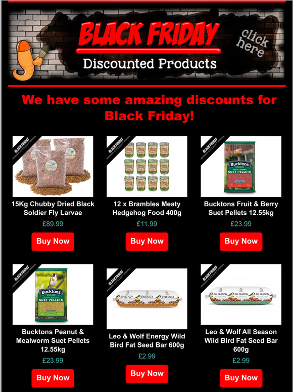 Save £££s On our  B LA C K   F R I D A Y  Discounted Products