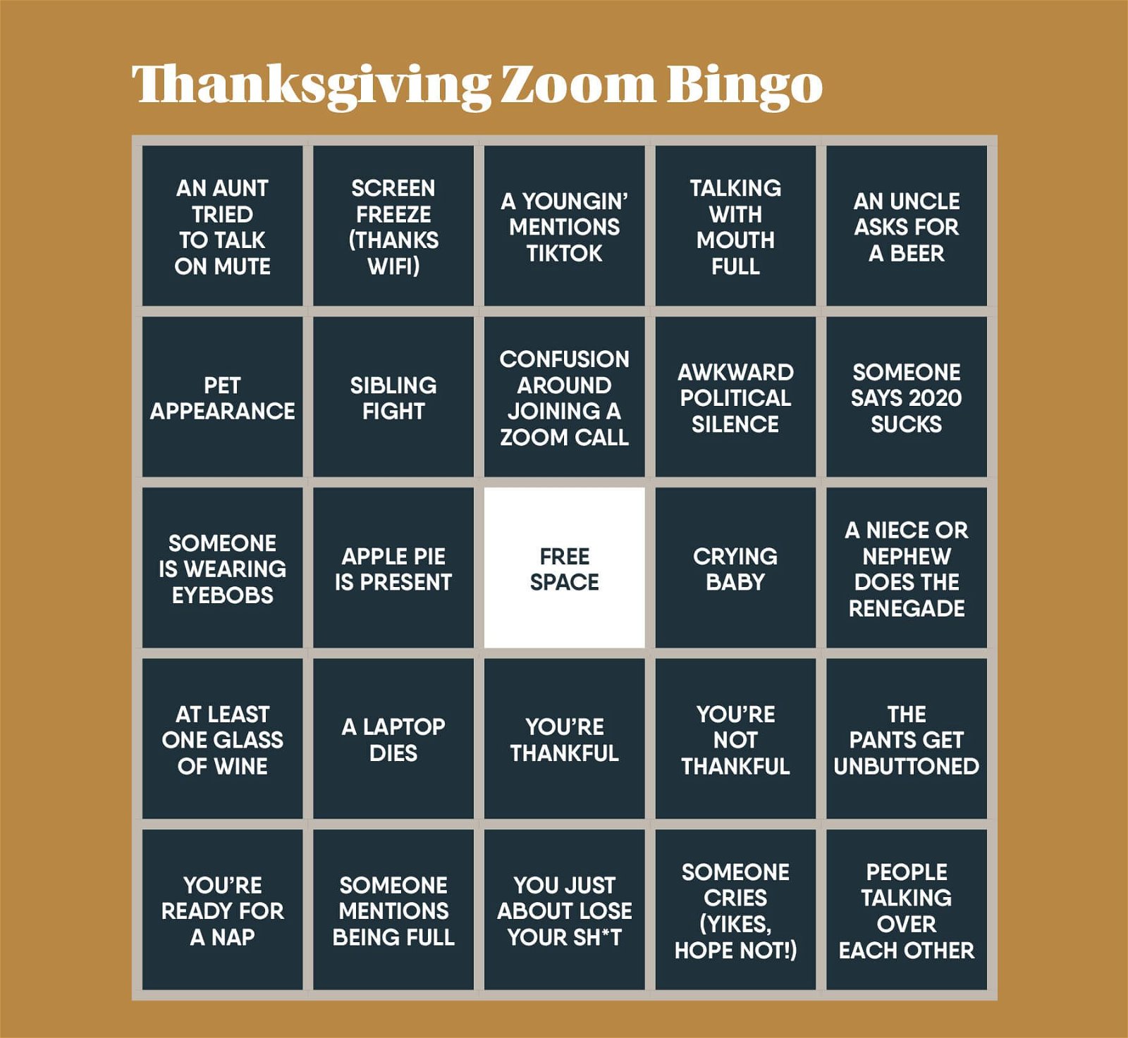 How do you play bingo over zoom