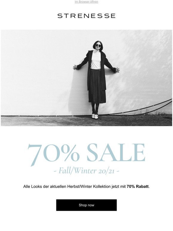 Don't miss: 70% Sale Fall/Winter 2020