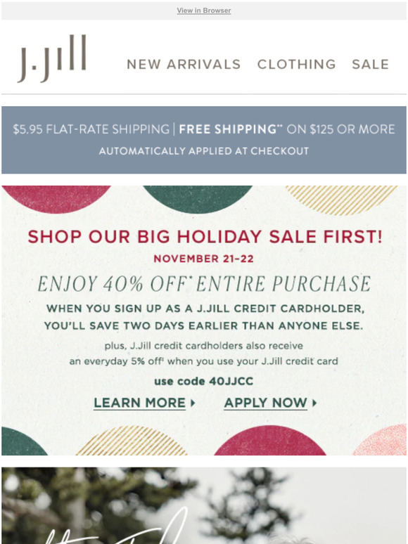 Jjill Pay My Credit Card The J Jill Credit Card All