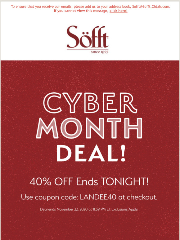 sofft coupons