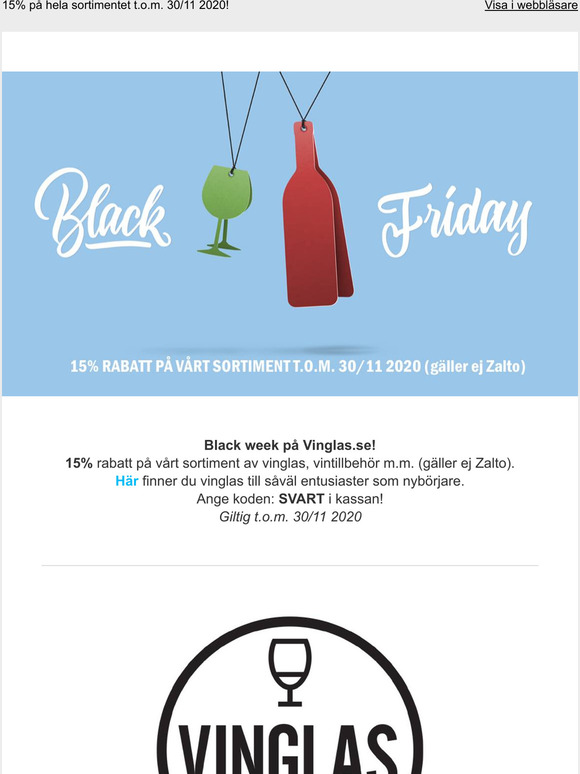 Black Week på Vinglas.se