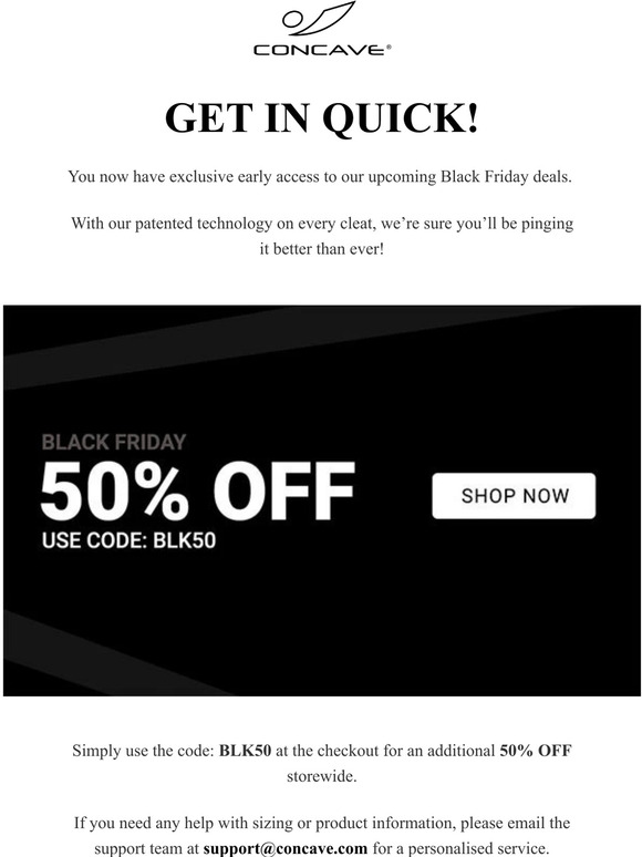 Exclusive Early Access to Black Friday Deals!