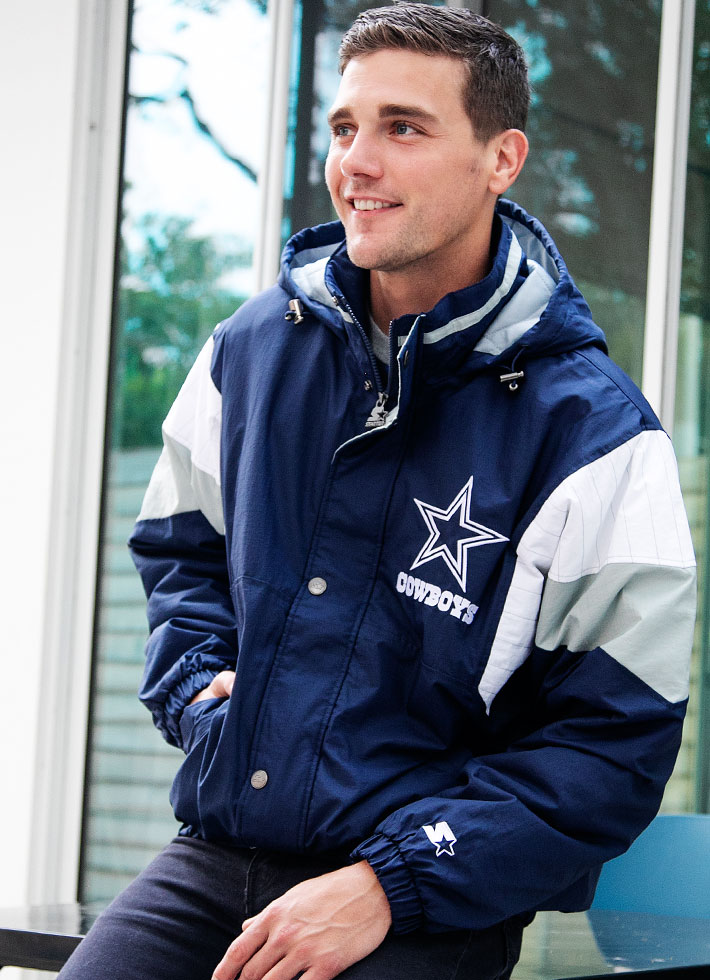 Dallas Cowboys Pullover Starter Jacket 1 