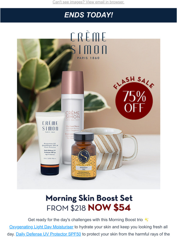 [LAST DAY] 3-Step Morning Skin Boost for $54 (U.P. 218)? 🙀 Yes, please! 🙌