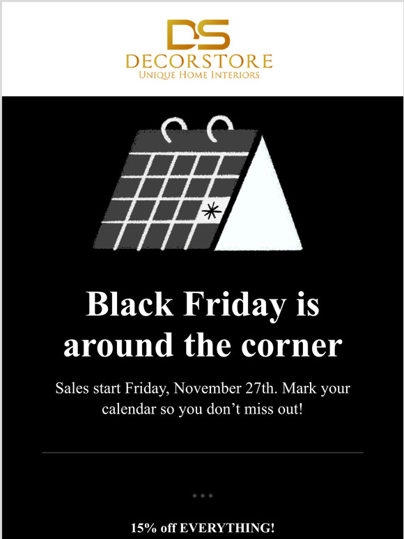 Black Friday 15% off EVERYTHING!